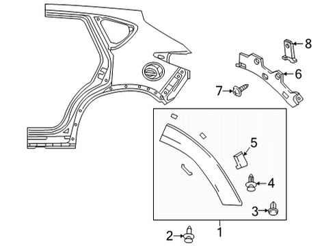 2024 Mazda CX-30 Exterior Trim - Quarter Panel