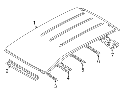 2012 Mazda 5 Roof & Components Diagram 2