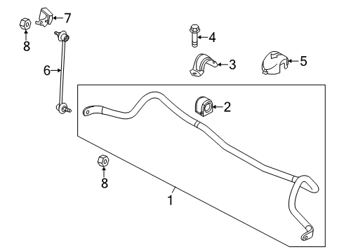 2018 Mazda 6 Stabilizer Bar & Components Diagram 2