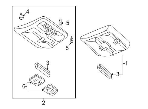 2001 Mazda Tribute Overhead Console Diagram