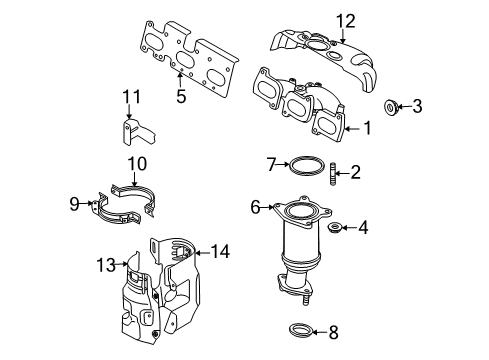 2015 Mazda CX-9 Exhaust Manifold Diagram