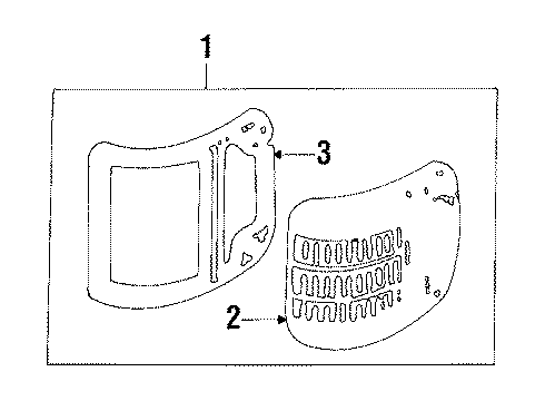 1986 Mazda 323 Signal Lamp Assembly Diagram for 8BB6-51-100