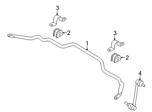 2010 Mazda Tribute Stabilizer Bar & Components Diagram 4