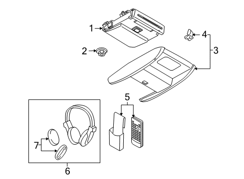 2011 Mazda CX-9 Entertainment System Components