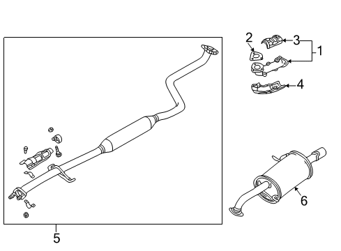 2000 Mazda Protege Exhaust System Diagram 4