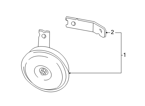 2003 Mazda MPV Horn Diagram for LD47-66-79YA