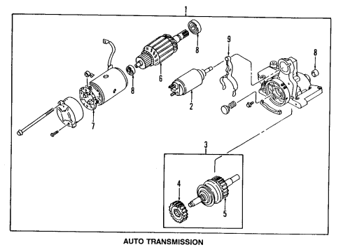 1994 Mazda RX-7 Starter Diagram 2