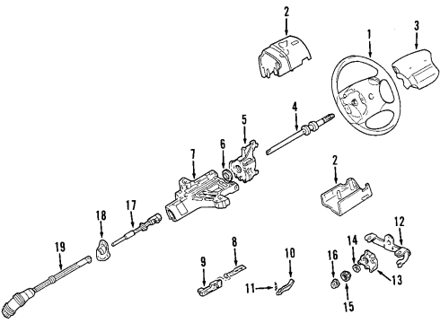 2004 Mazda B3000 Steering Wheel Diagram