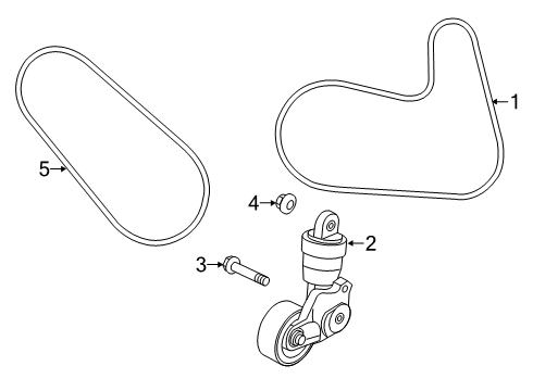 2019 Mazda 6 Belts & Pulleys - Belts Diagram 2