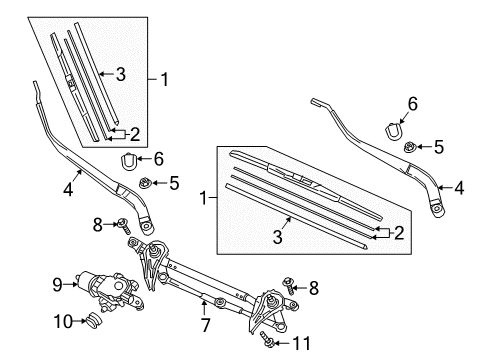 2018 Mazda CX-3 Wiper & Washer Components Diagram 3