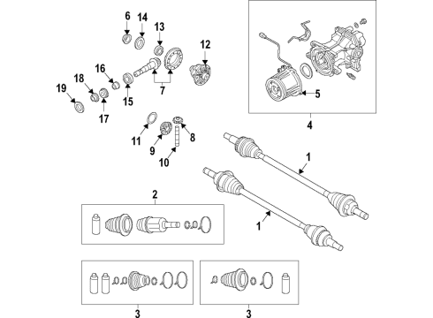 2023 Mazda 3 Differential - Rear Diagram