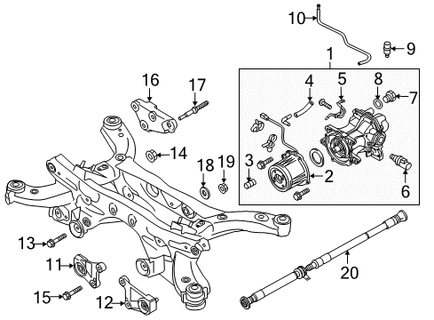 2013 Mazda CX-5 Axle & Differential - Rear Diagram