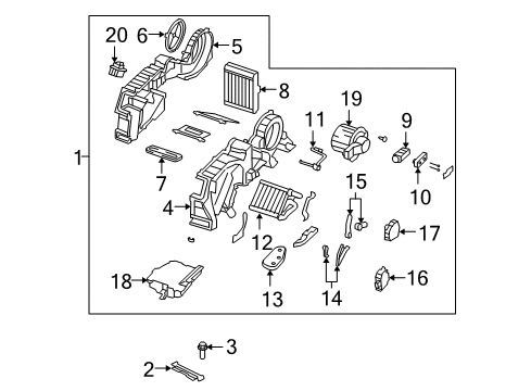 2012 Mazda CX-9 Auxiliary Heater & A/C Diagram