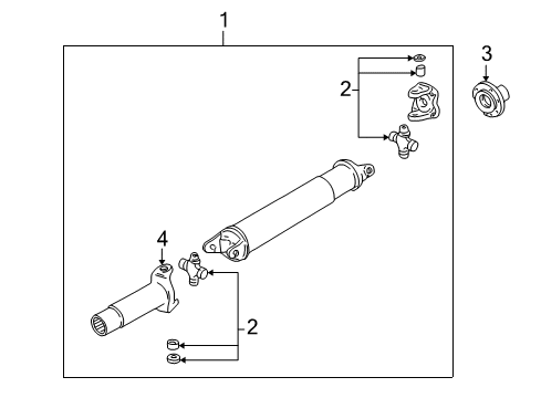 2002 Mazda B3000 Drive Shaft - Rear Diagram 3