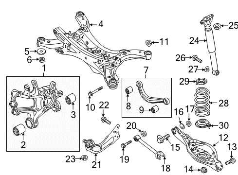 2013 Mazda CX-5 Rear Suspension Components Diagram