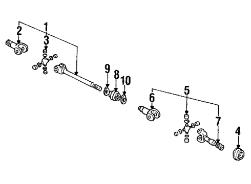 1993 Mazda Navajo Front Axle Diagram