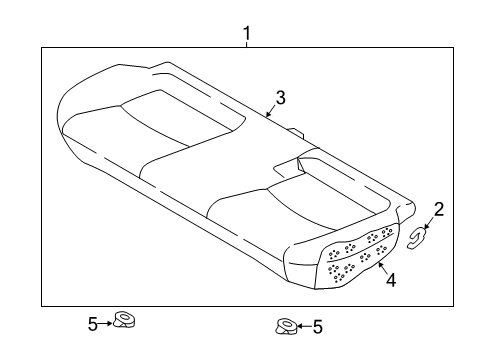 2016 Mazda CX-3 Second Row Seats Diagram 3