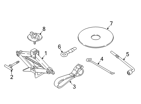 2021 Mazda CX-3 Jack & Components