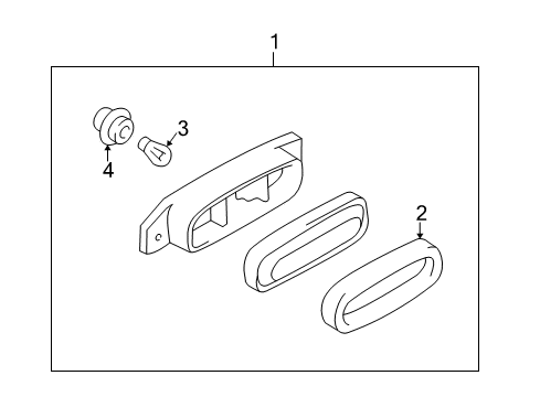 2000 Mazda Miata High Mount Lamps Diagram