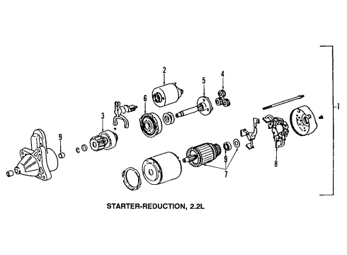 1987 Mazda B2200 Starter