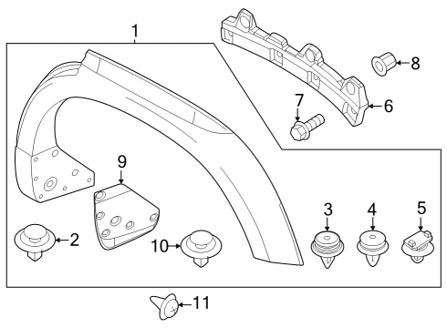 2025 Mazda CX-50 Exterior Trim - Quarter Panel