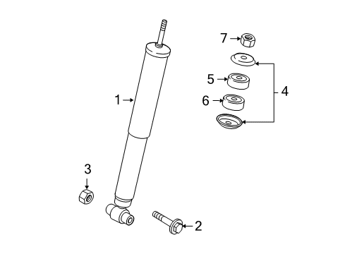 2009 Mazda CX-9 Shocks & Components Diagram 2