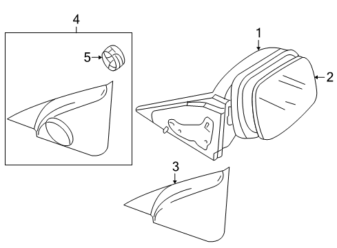 2006 Mazda 3 Outside Mirrors Diagram