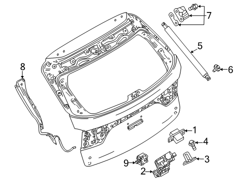 2025 Mazda CX-70 Lift Gate - Lock & Hardware