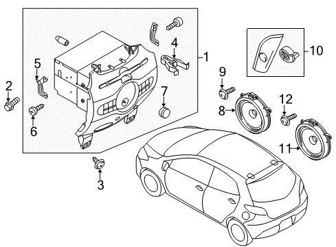 2013 Mazda 2 Sound System