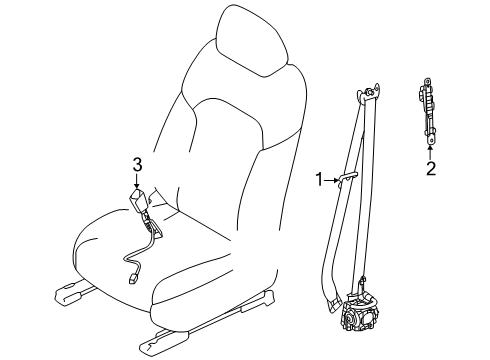 2024 Mazda CX-90 Front Seat Belts