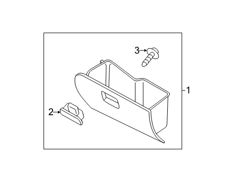 2013 Mazda 2 Glove Box