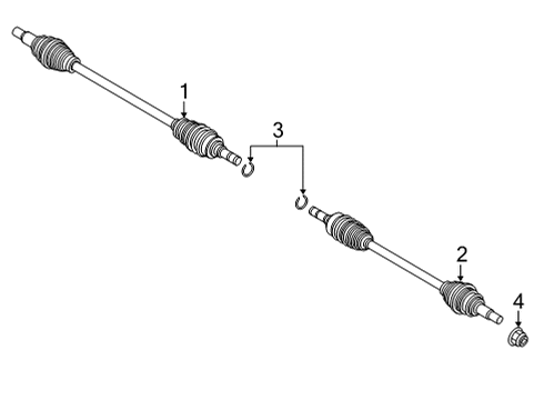 2024 Mazda CX-30 Drive Axles - Rear