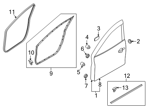 2020 Mazda 3 Door & Components Diagram 2