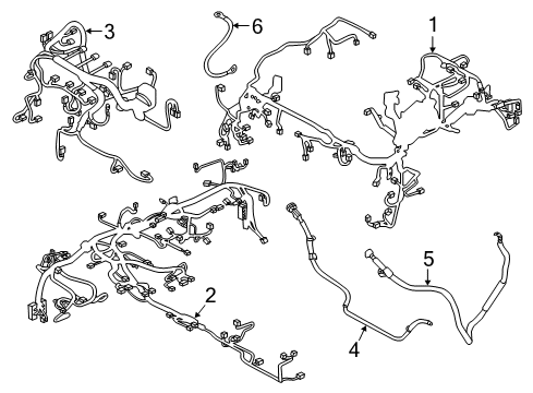 2014 Mazda 6 Engine Harness Diagram for GJS2-67-020C