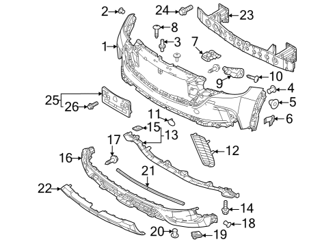 2025 Mazda CX-50 Bumper & Components - Front