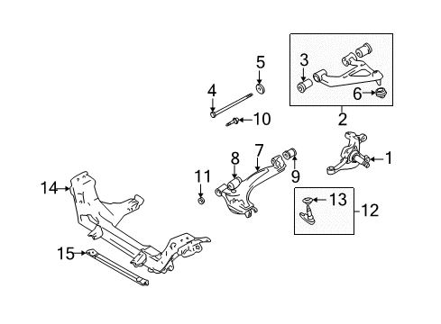 2000 Mazda Miata Front Suspension Components Diagram