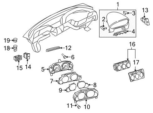 2009 Mazda 6 Automatic Temperature Controls Diagram
