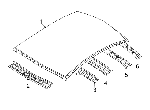 2011 Mazda 6 Roof & Components