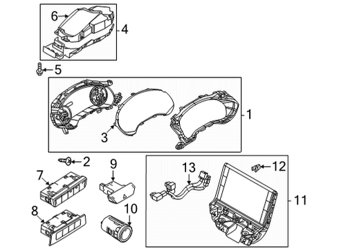 2023 Mazda MX-30 EV Cluster & Switches Diagram