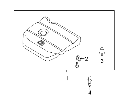 2010 Mazda 5 Engine Appearance Cover Diagram