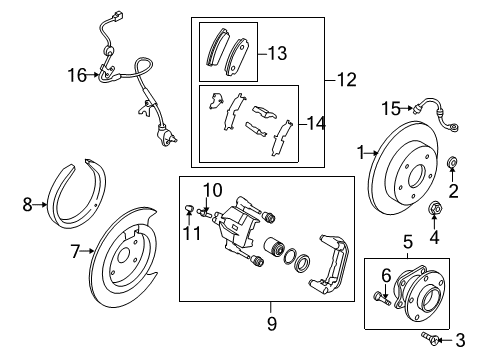 2007 Mazda CX-9 Anti-Lock Brakes Diagram