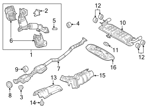 2025 Mazda 3 Exhaust Components Diagram 3