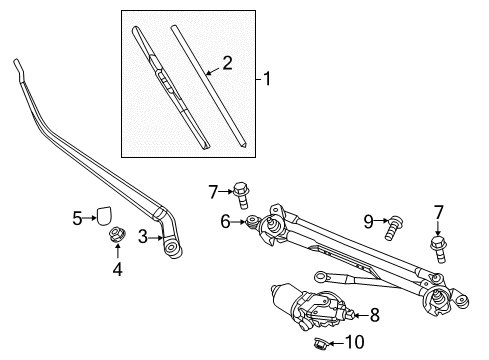 2018 Mazda CX-5 Wiper & Washer Components Diagram 3