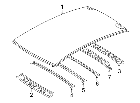 2004 Mazda 3 Roof & Components