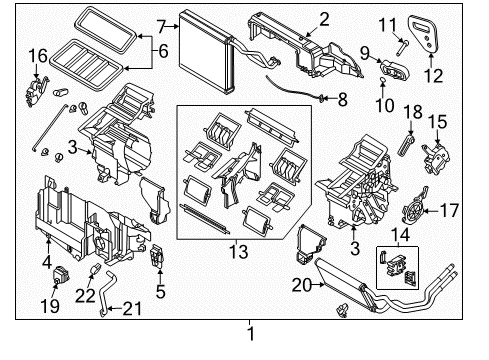 2017 Mazda 6 A/C & Heater Control Units Diagram