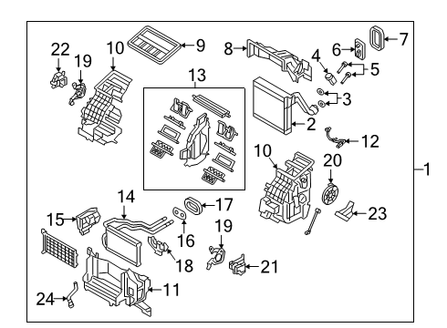 2024 Mazda 3 A/C & Heater Control Units Diagram