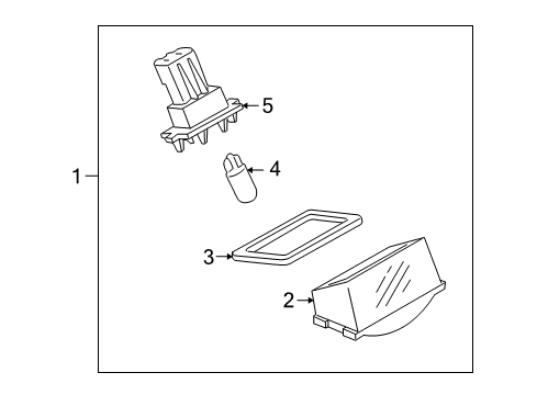 2011 Mazda CX-9 License Lamps Diagram