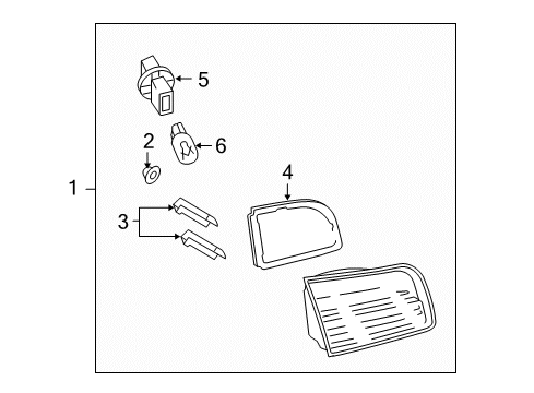 2011 Mazda CX-9 Tail Lamps Diagram