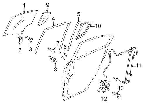 2012 Mazda 5 Rear Door Diagram