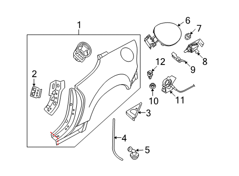 2014 Mazda MX-5 Miata Fuel Door Diagram 2